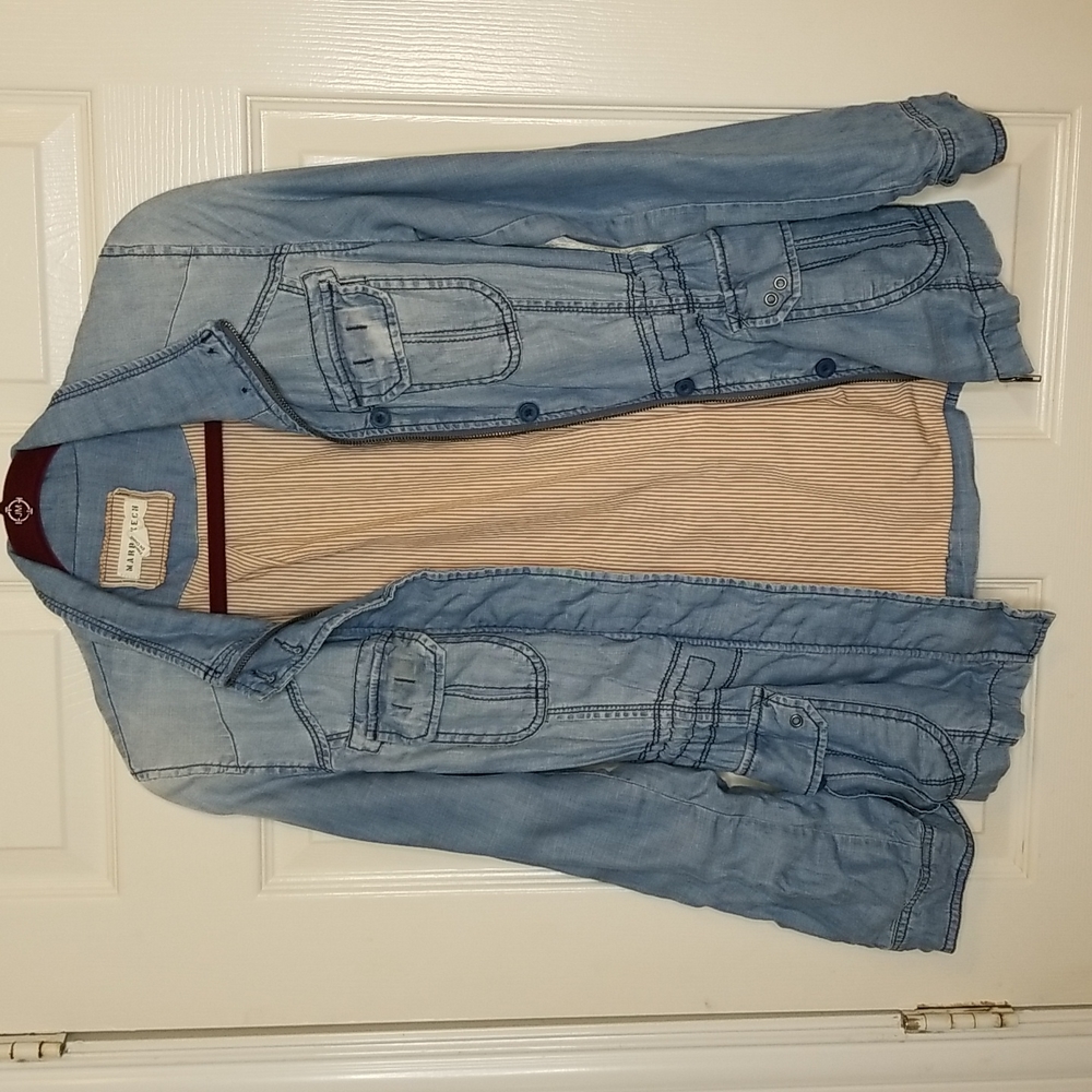 Anthropologie  Marrakech Womens Blue Denim Jacket Size XS - Picture 4 of 12